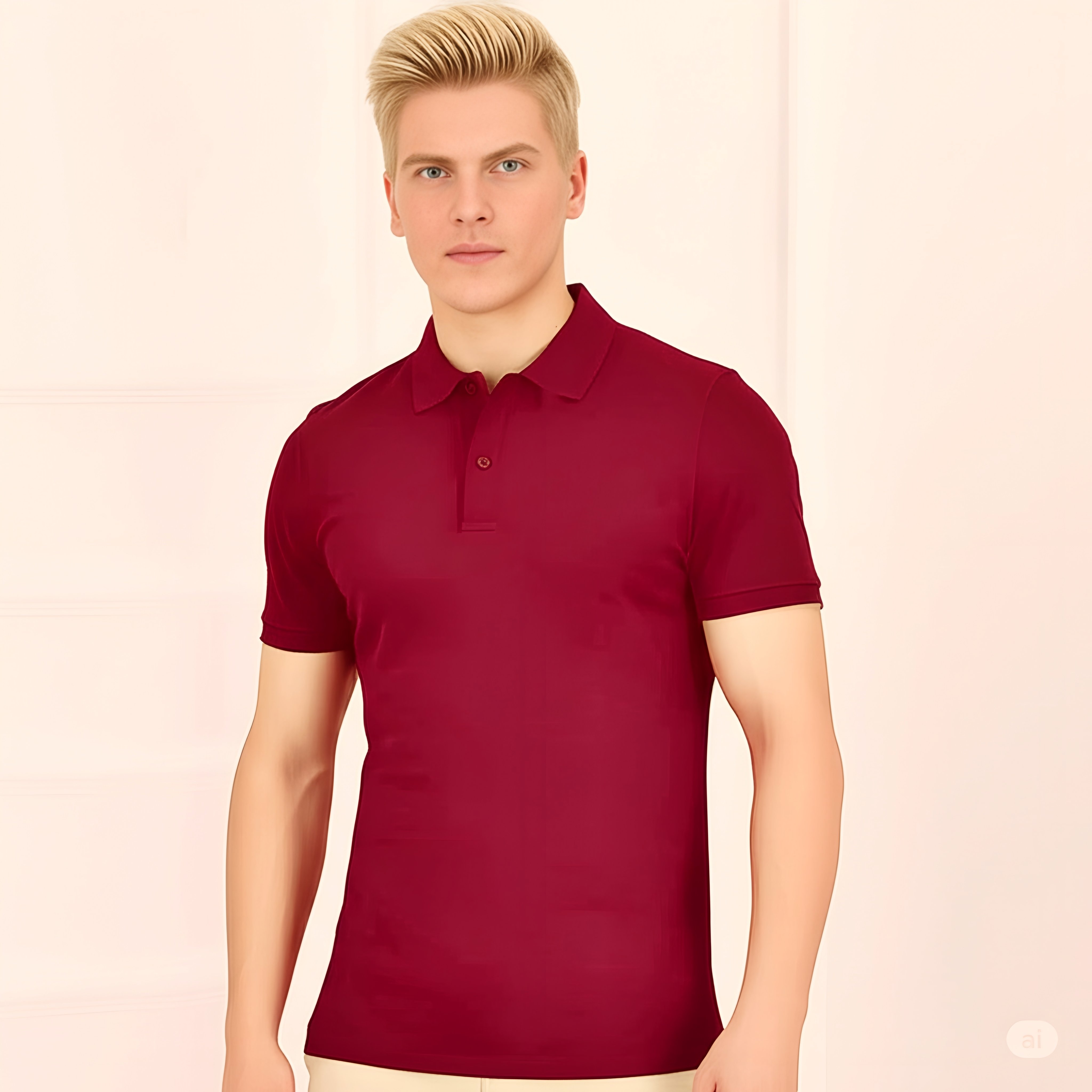 Düz - Erkek Modelli - Bordo Polo - bilgi