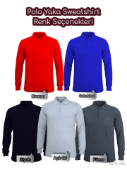 Polo Yaka Sweatshirt | Nakışlı •
