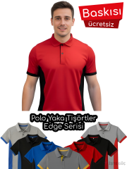 Polo Yaka Tişört | Edge Serisi | Baskılı •