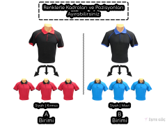 Polo Yaka Tişört | Dinamik Seri | Nakışlı •