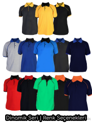 Polo Yaka Tişört | Dinamik Seri | Nakışlı •